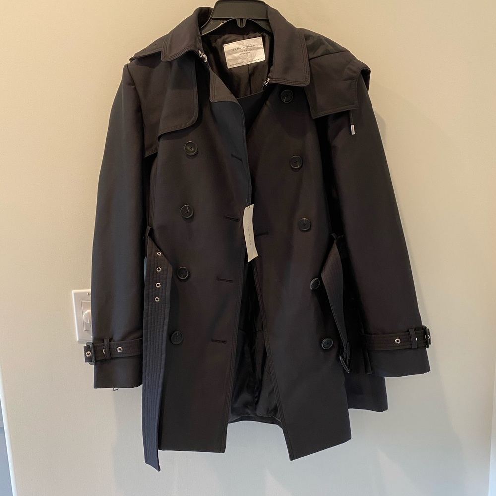 Zara Black Pea Coat